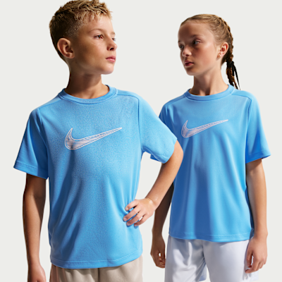 Nike Multi Dri-FIT Kısa Kollu Genç Çocuk (Erkek) Antrenman Üstü